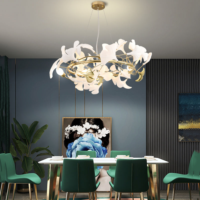 Fleur-de-lis Ceramic Modern Chandelier