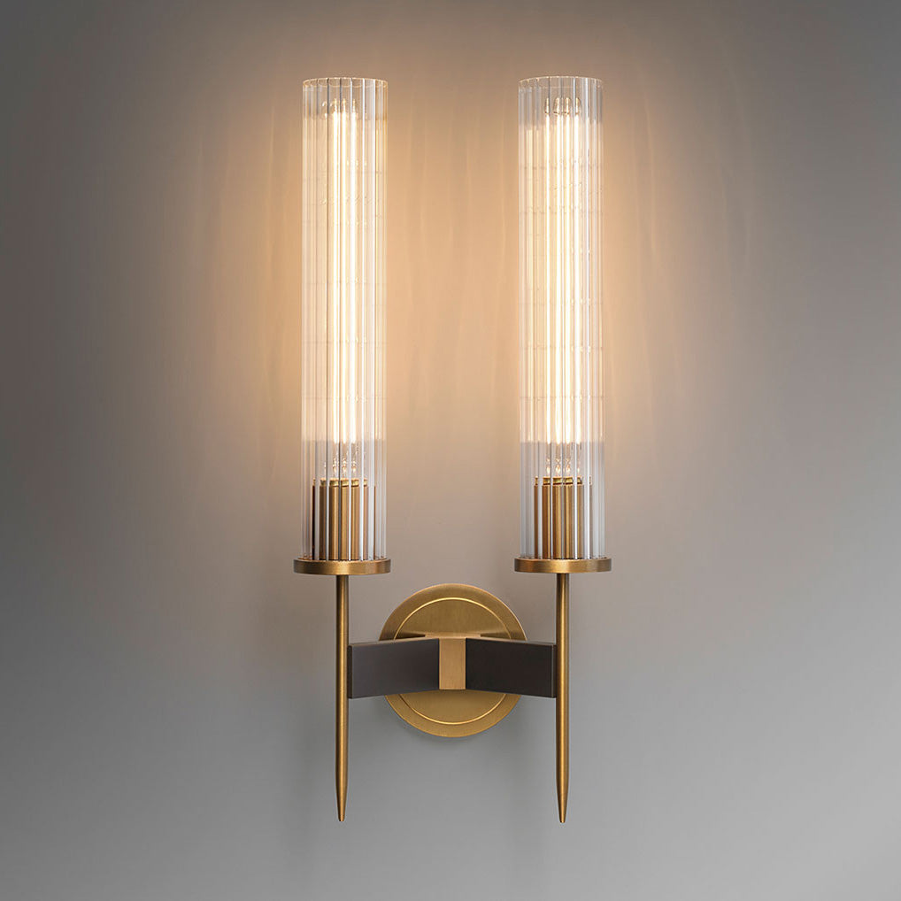 Cylinder Modernist Brass Sconce Lights （Double）