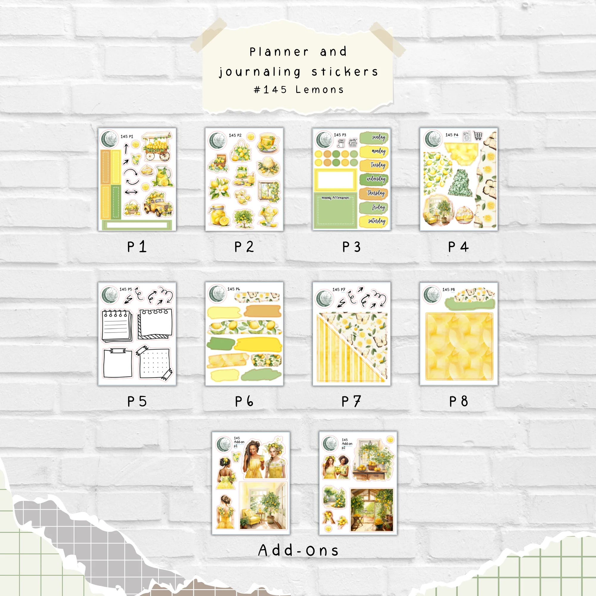 Lemons Sticker Kit K-145