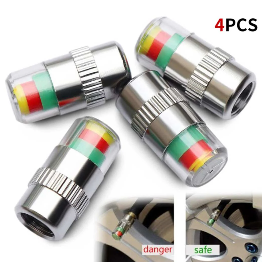 4pcs Tire Pressure Valve Caps