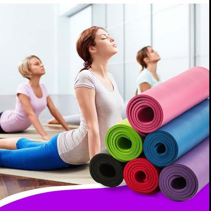 Yoga Mats with Position Lines - Non Slip