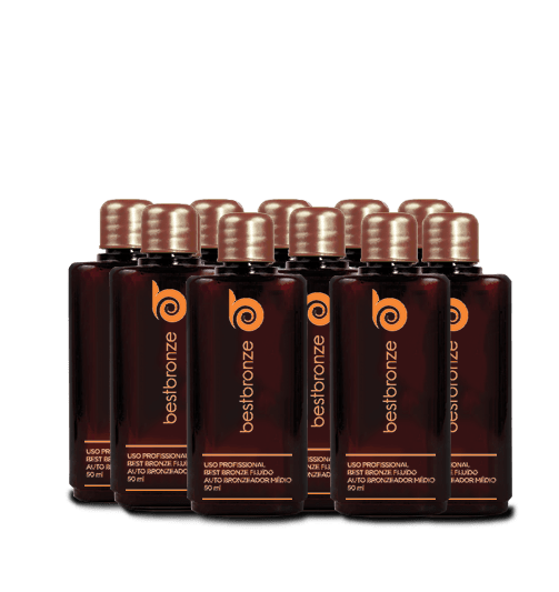 10 Unidades ou 1/2 Litro - Refil Bronzeamento Médio 50ml - Uso Máquina Profissional