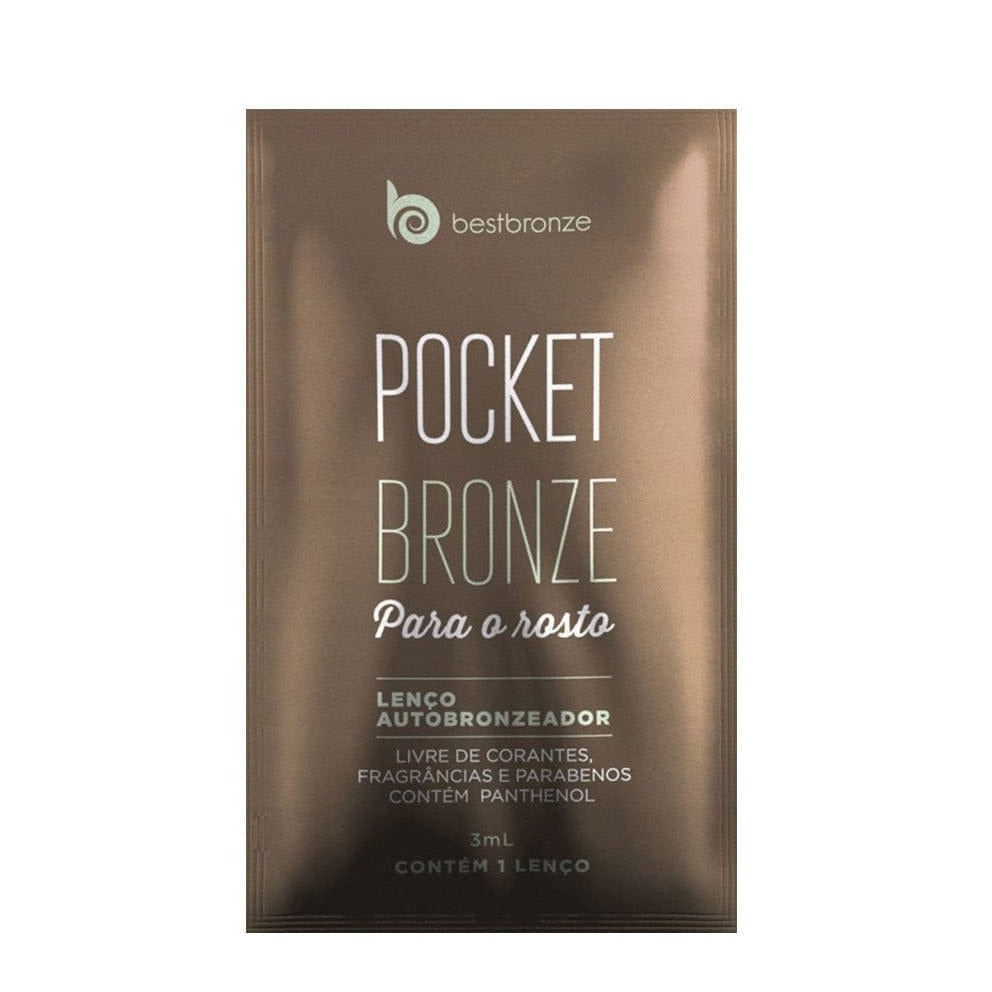 Pocket Bronze - Lenço Autobronzeador para o Rosto - 1 sache