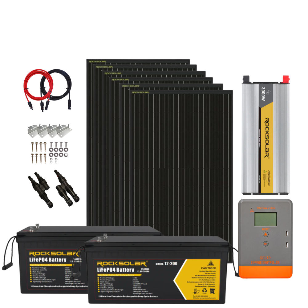 ROCKSOLAR 3000W 24V Off-Grid Solar System