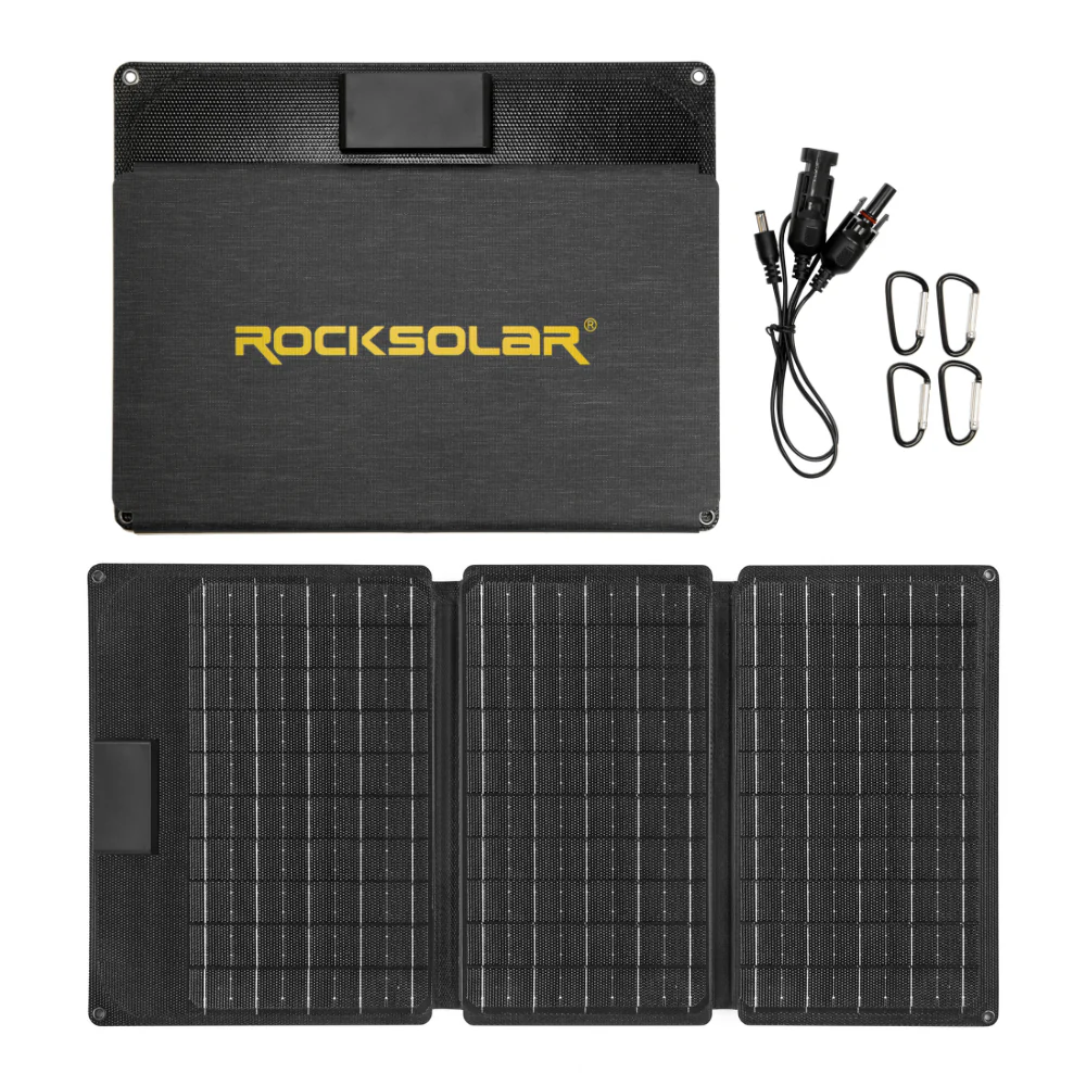 ROCKSOLAR 30W 12V Foldable Solar Panel - Portable USB Solar Battery Charger