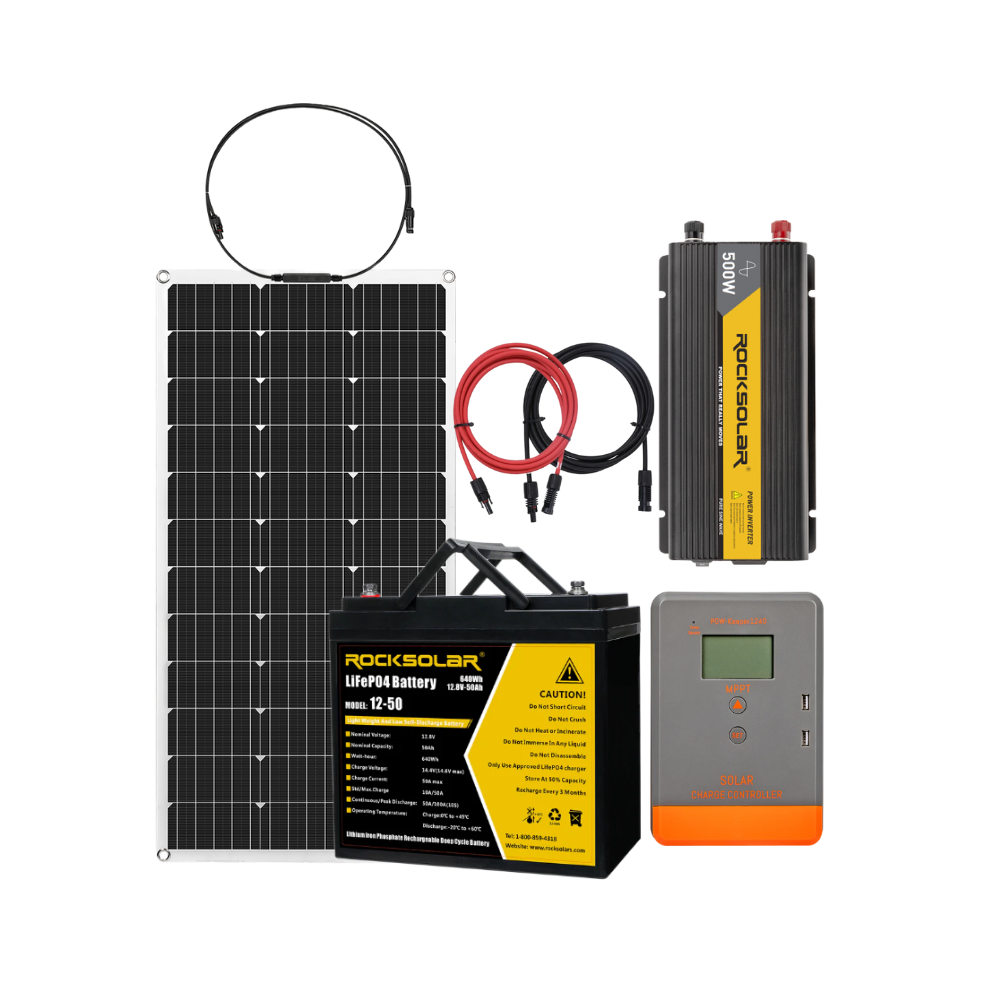 ROCKSOLAR 500W 12V RV Solar System