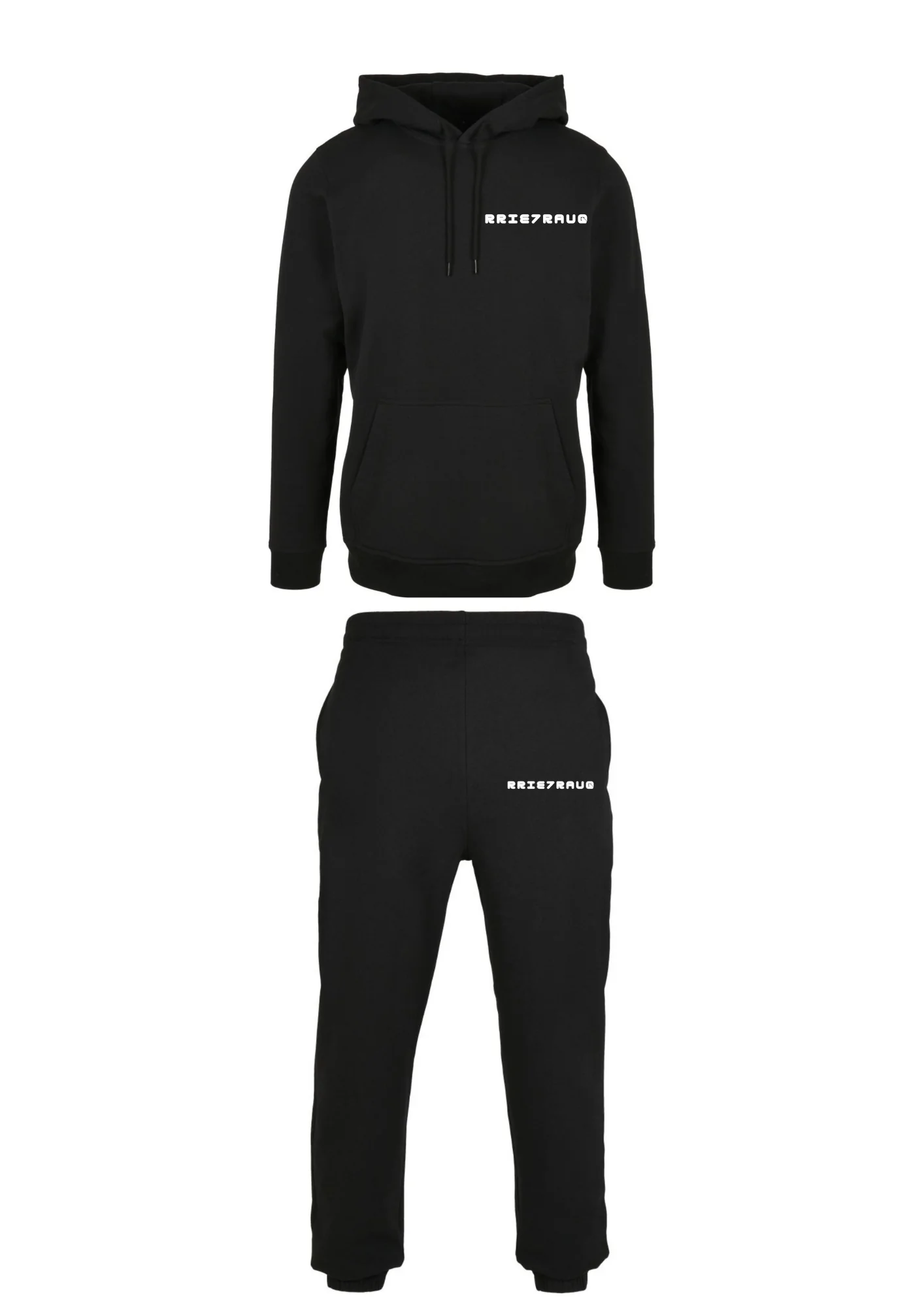 RRIE7RAUQ LOGO NOIR BASIC TRACKSUIT