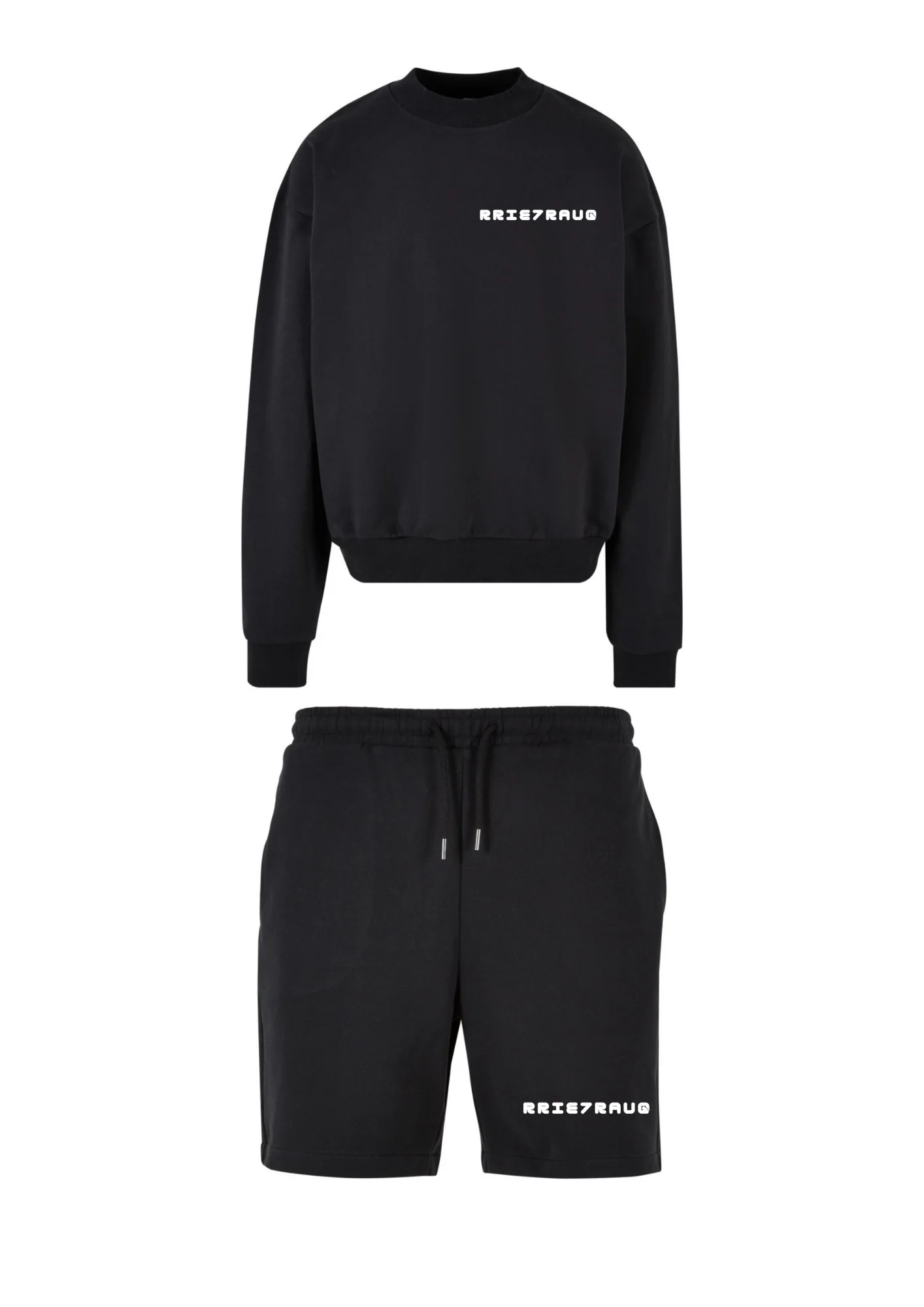 RRIE7RAUQ LOGO BLACK OBSIDIAN SWEATSUIT