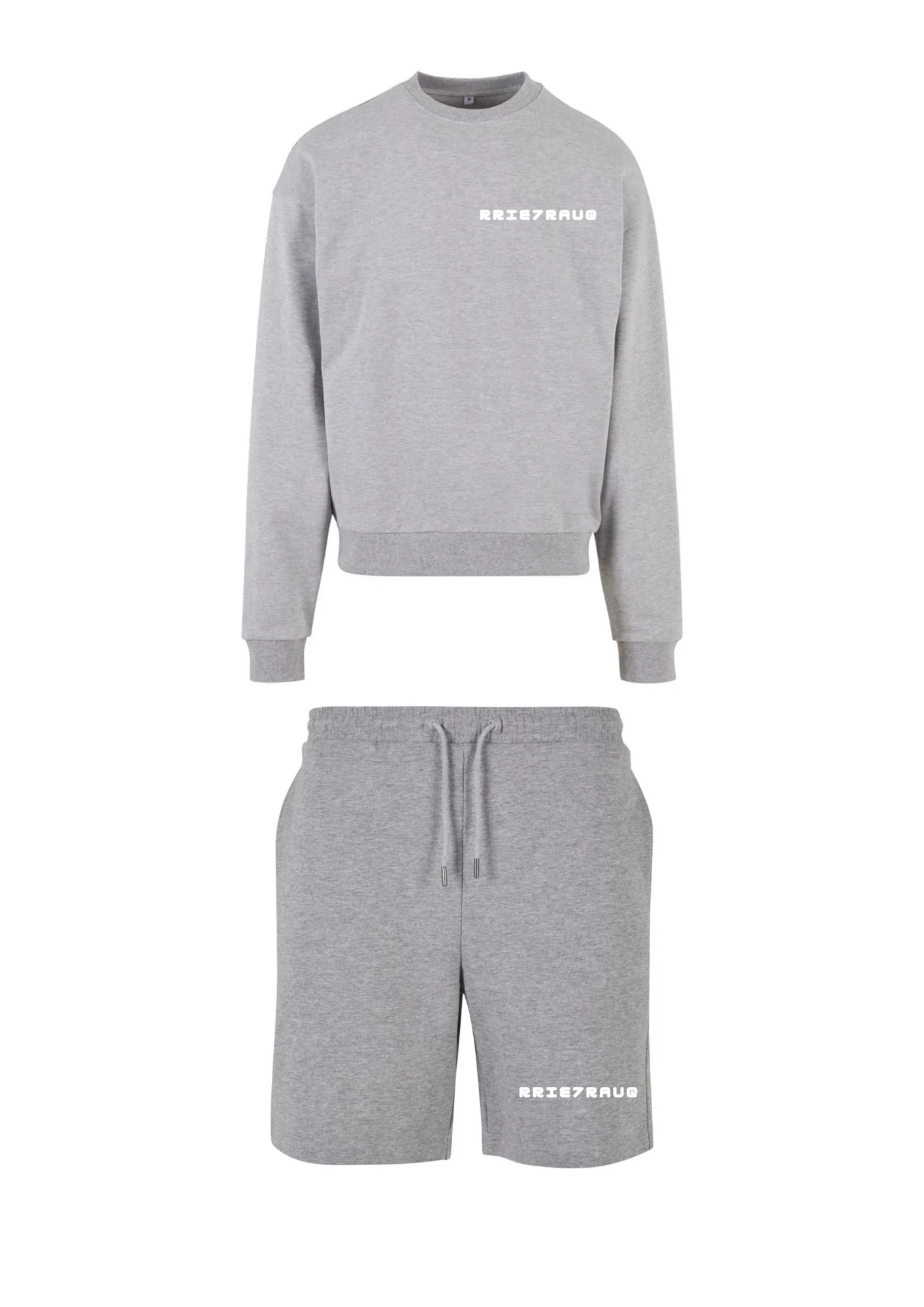 RRIE7RAUQ LOGO GREY GLACIER SWEATSUIT