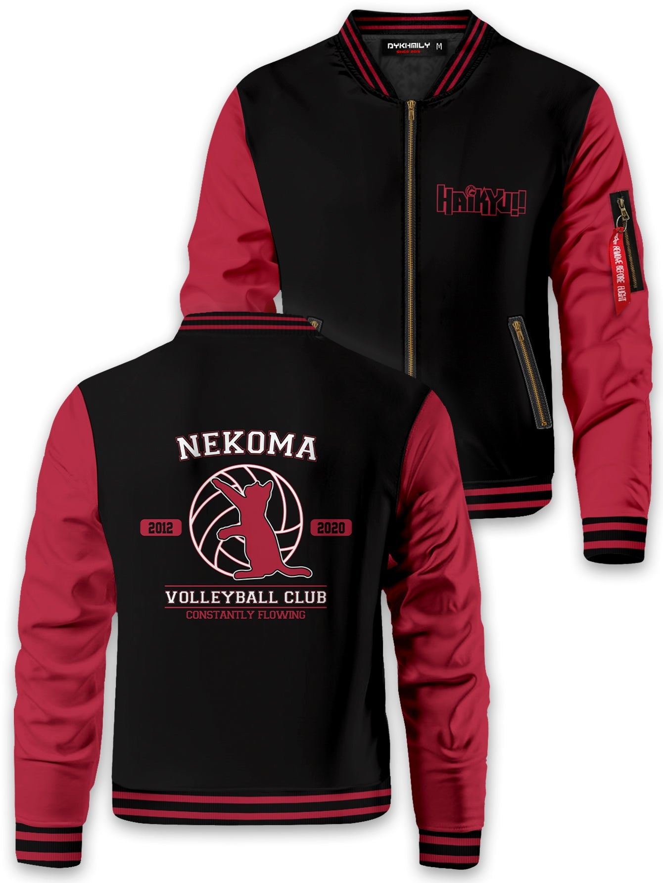 Nekoma Constantly Flowing Bomber Jacket