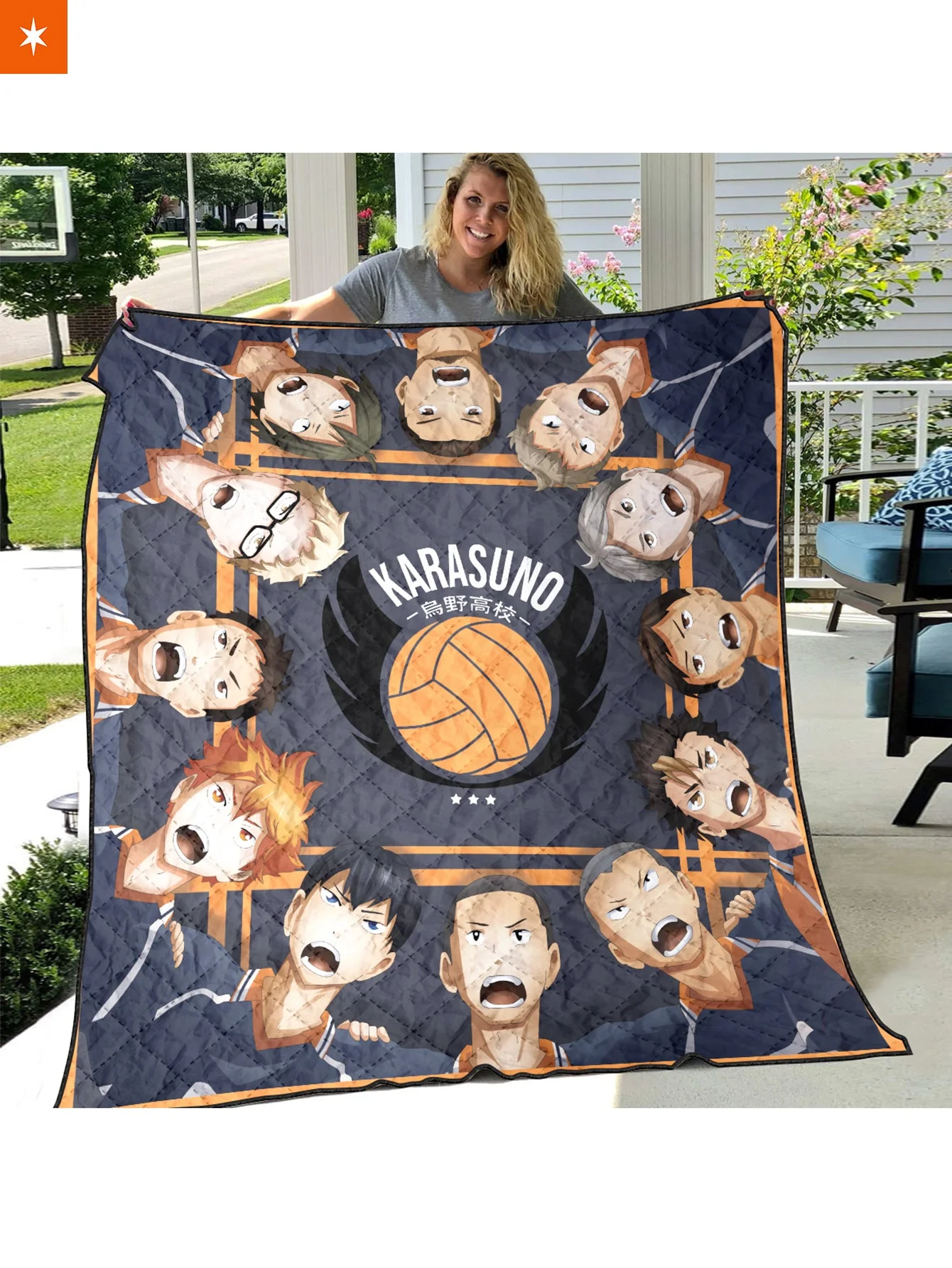 Karasuno Fly Quilt Blanket