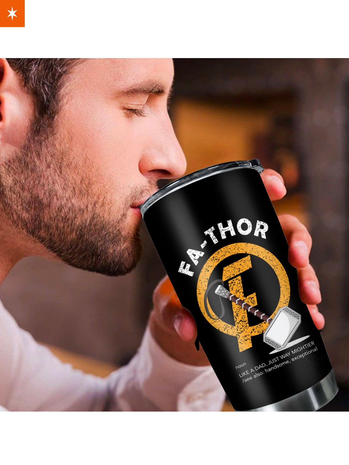 Personalized Mighty Fathor Tumbler