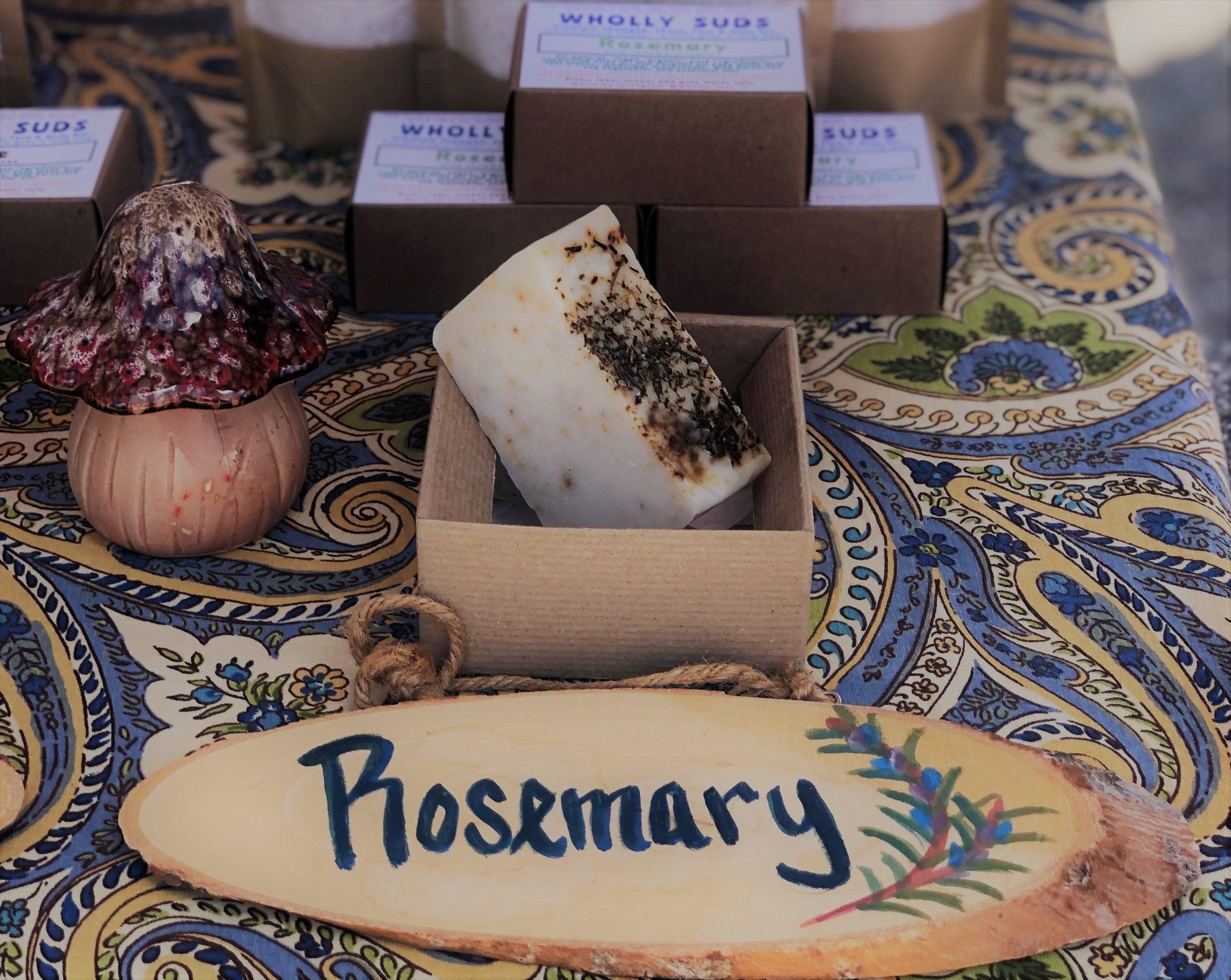 Rosemary: Wholly Suds Artisan Soap (All Natural, Eco-Friendly, Chemical-Free)