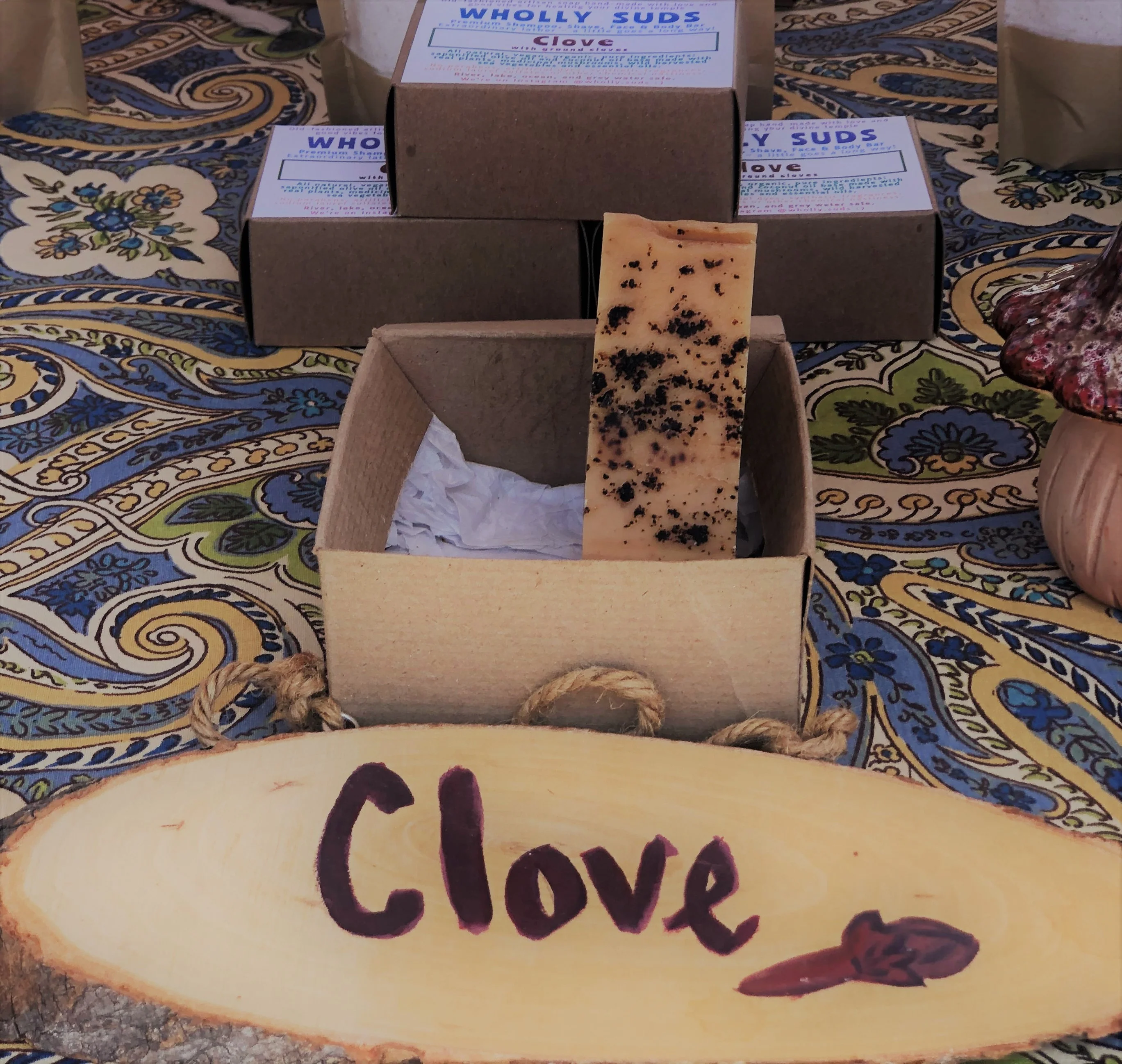 Clove: Wholly Suds Artisan Soap (All Natural, Eco-Friendly, Chemical-Free)