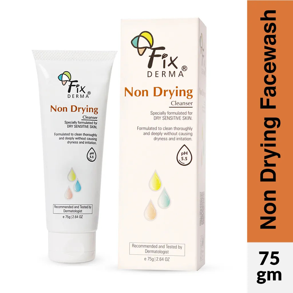 1% Lactic Acid + 2% Cetearyl Alcohol, Non-Drying Cleanser - Face wash for Dry Skin