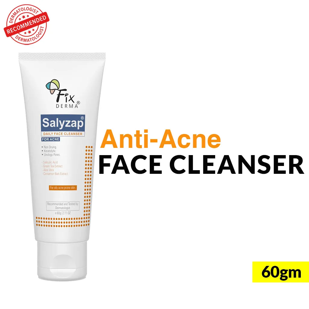 2% Salicylic acid + 4% Aloe Vera, Salyzap Daily Face Cleanser for Acne Prone Skin