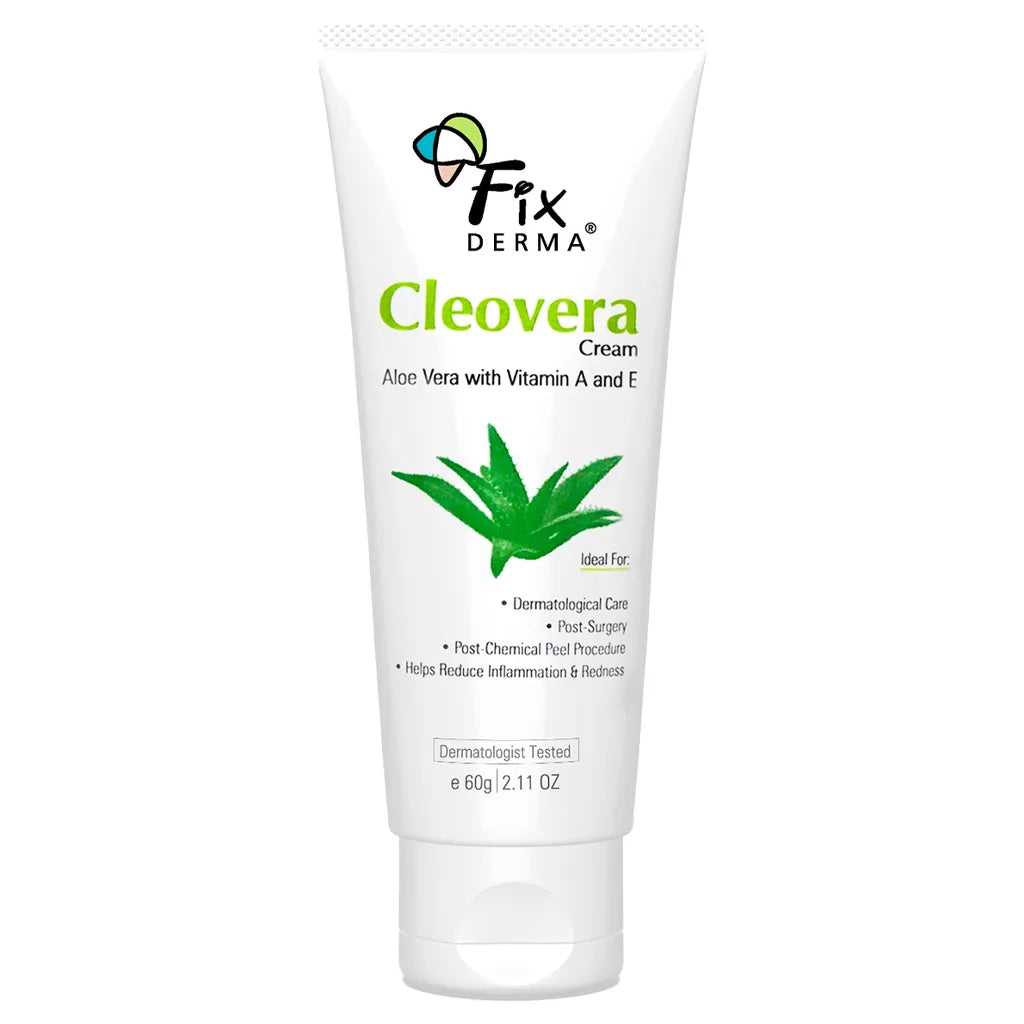 10% Aloe Vera, 0.2% Vitamin E, 0.4% Vitamin A - Cleovera Cream for Sensitive Skin