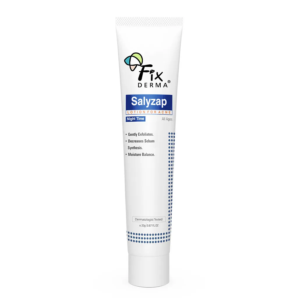 1.5% Salicylic Acid + 2% Kaolin, Salyzap Night-time Lotion for Acne Prone Skin