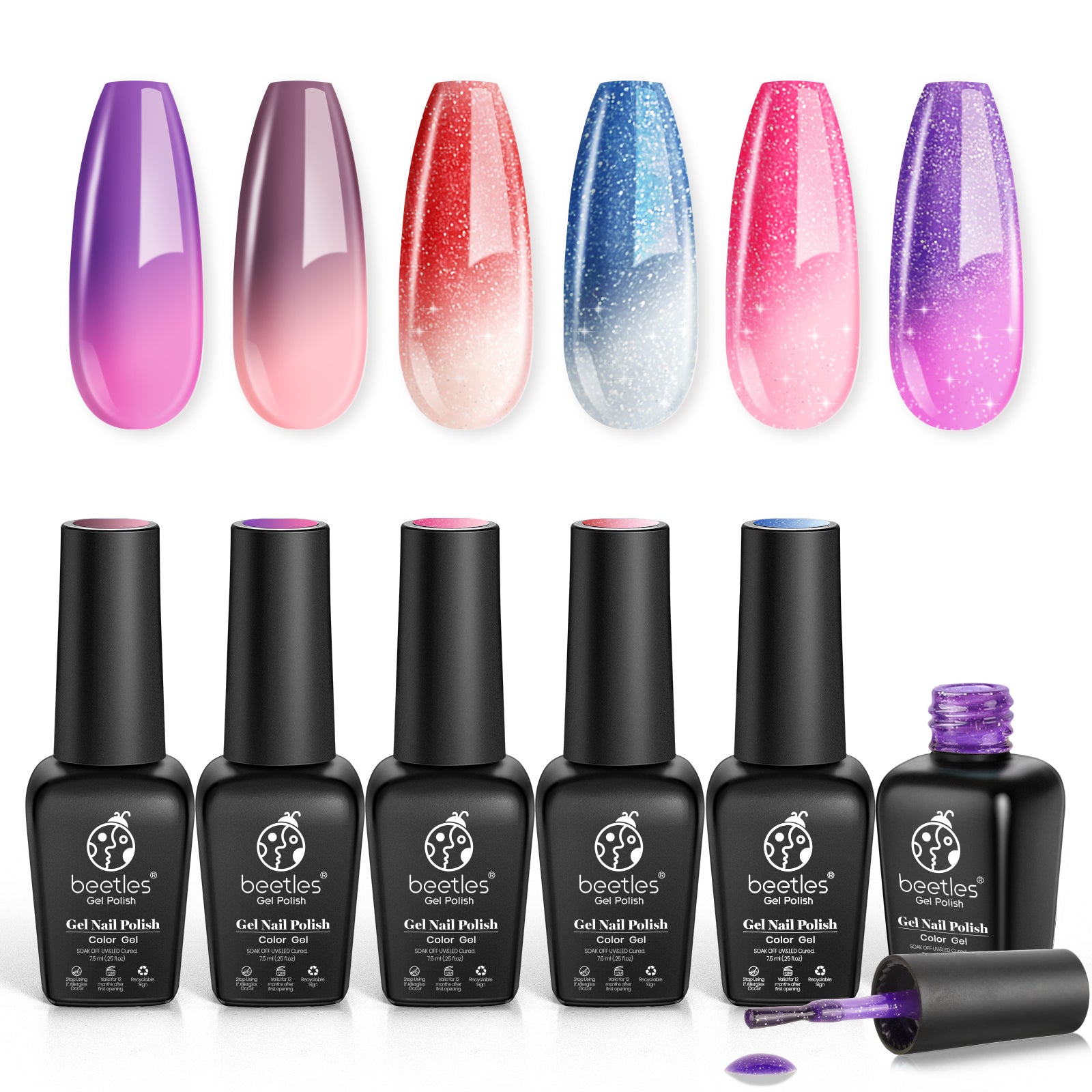 Color Changing |  6 Colors Gel Polish Set