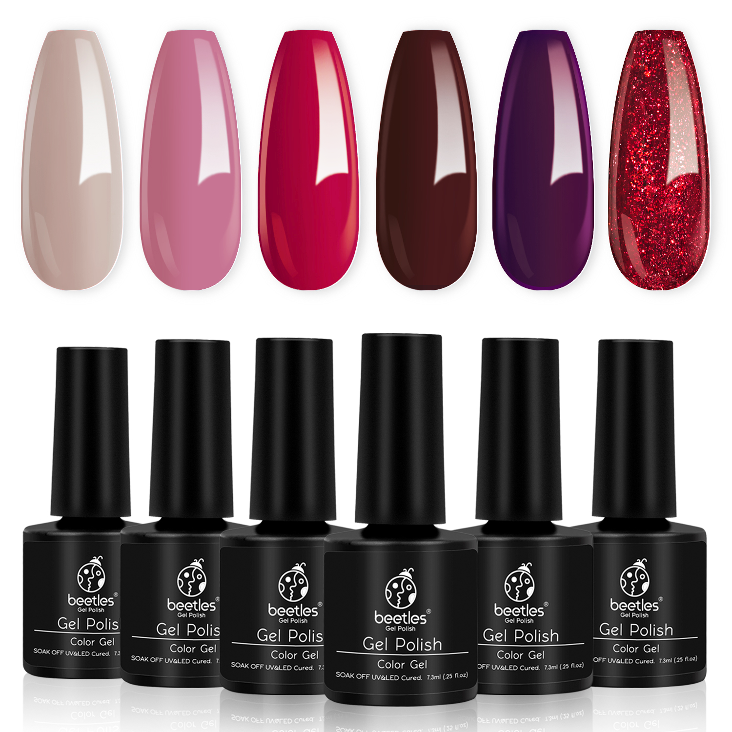 Berry Merlot | Gel Polish 6 Colors Set