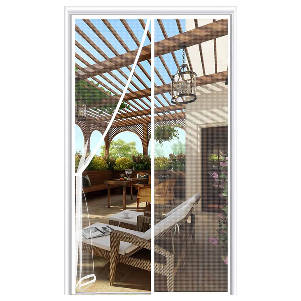 White Magnetic Screen Door