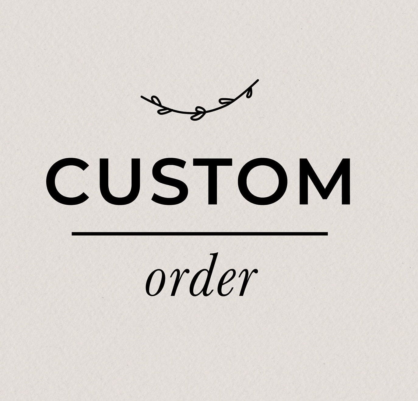 Custom order - difference payment for order 1961