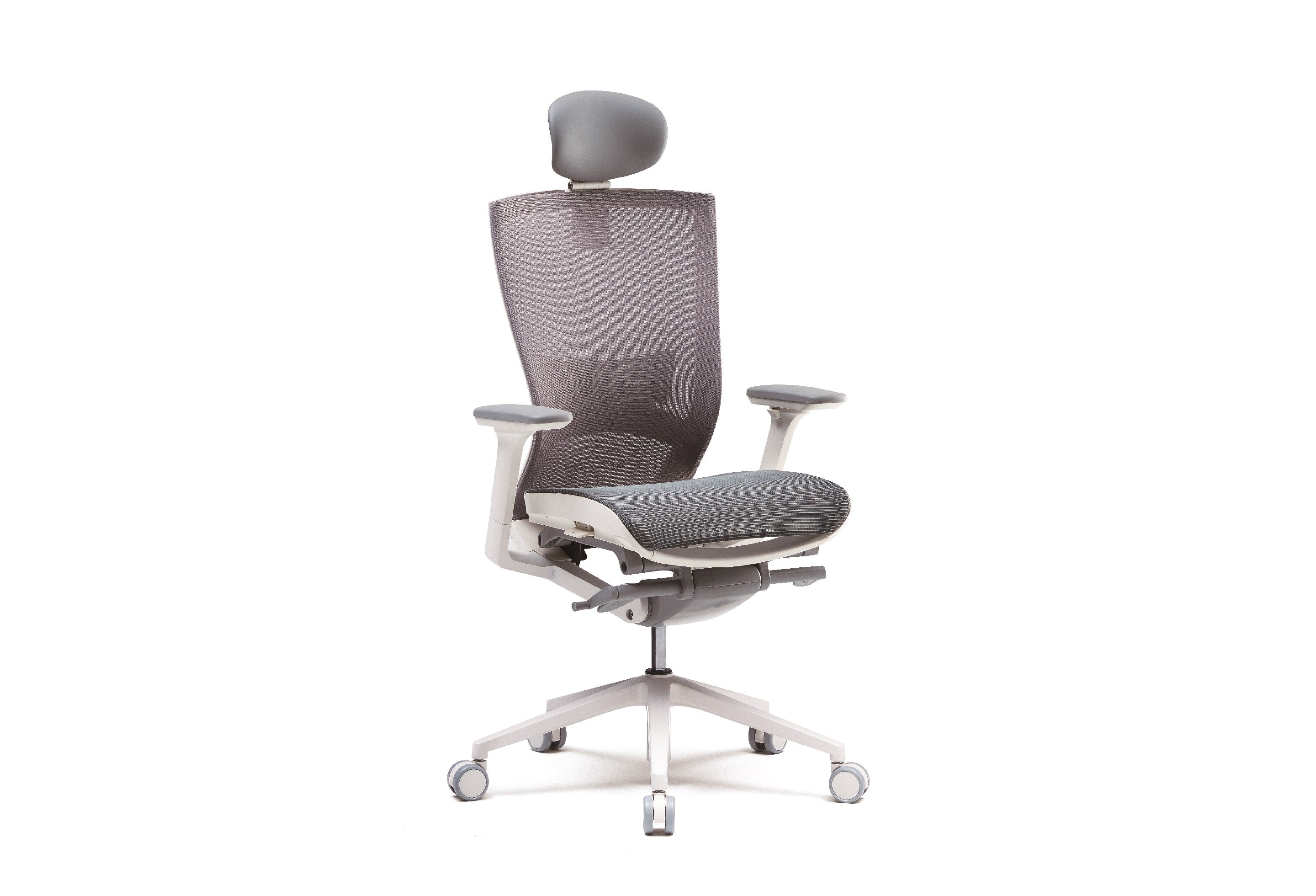 FURSYS SIDIZ T50 AIR White Full Mesh White Frame Ergonomic Office Desk Chair