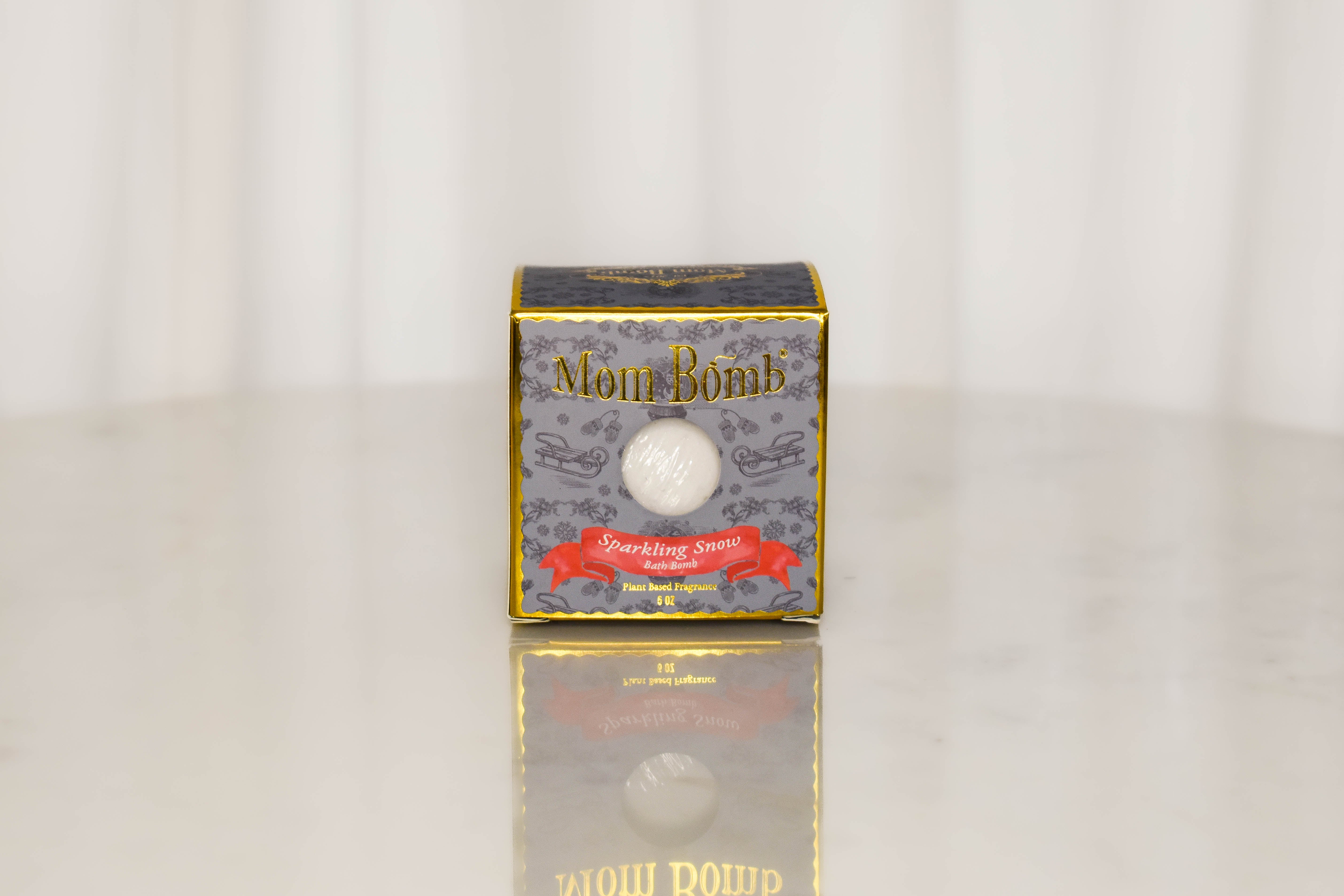 Elevate Your Bathing Ritual with Mom Bomb's Sparkling Snow Bath Bomb: A Winter Wonderland in Your Tub 🛁❄️