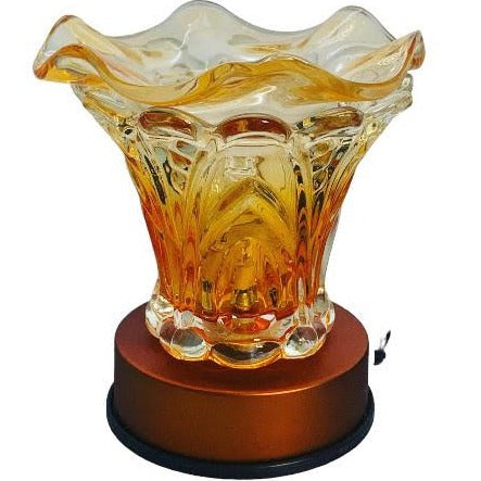 Electric Orange Glass Fragrance Touch Oil Warmer