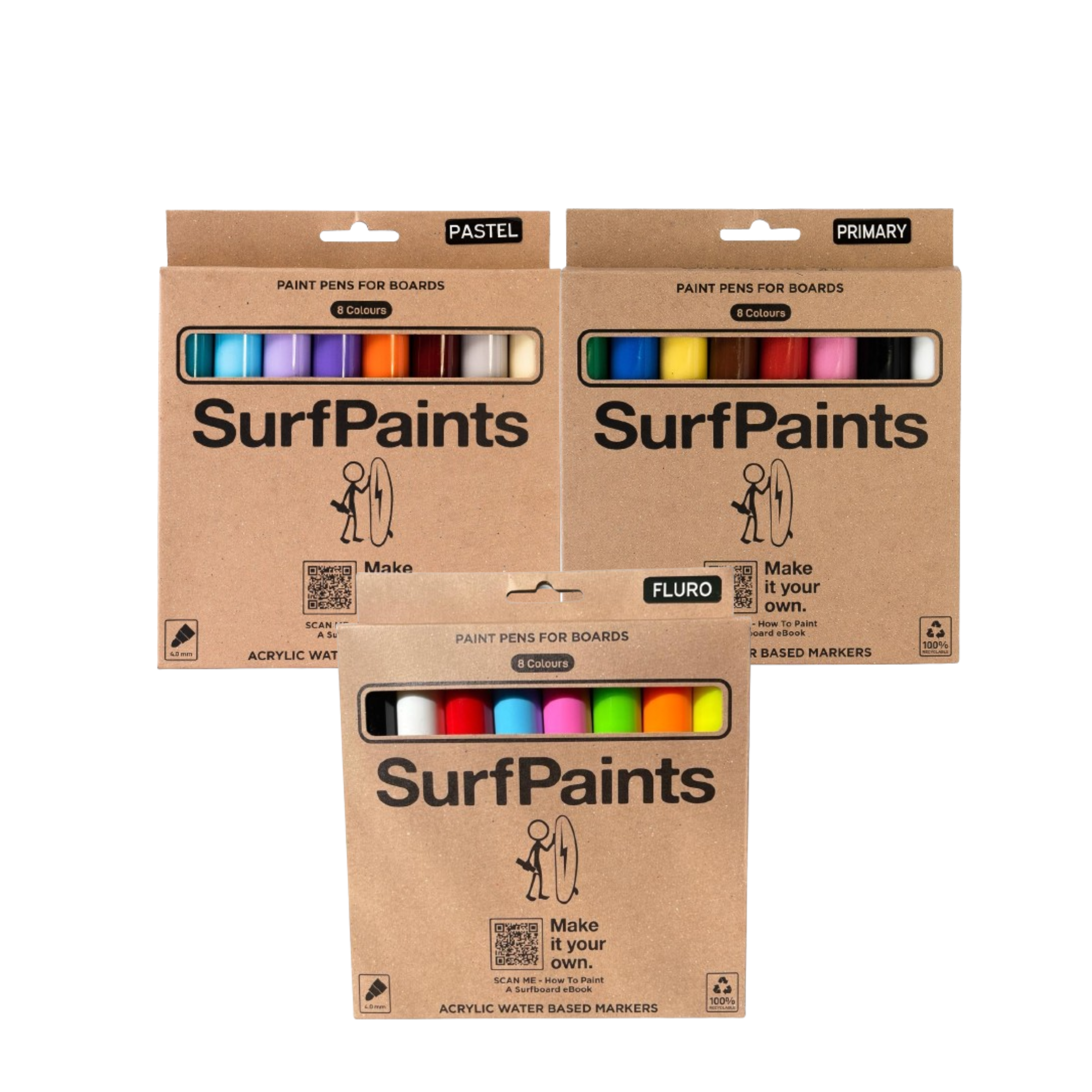 Art Essentials Pick - Mix & Match 3 Sets (24 Acrylic Paint Pens)