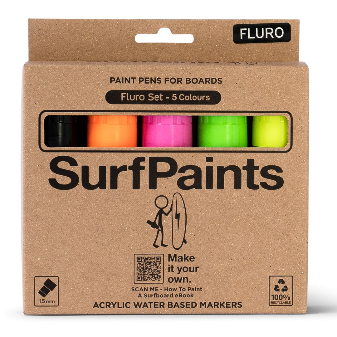 Fluro Acrylic Paint Pens - Size 15mm Square Nibs