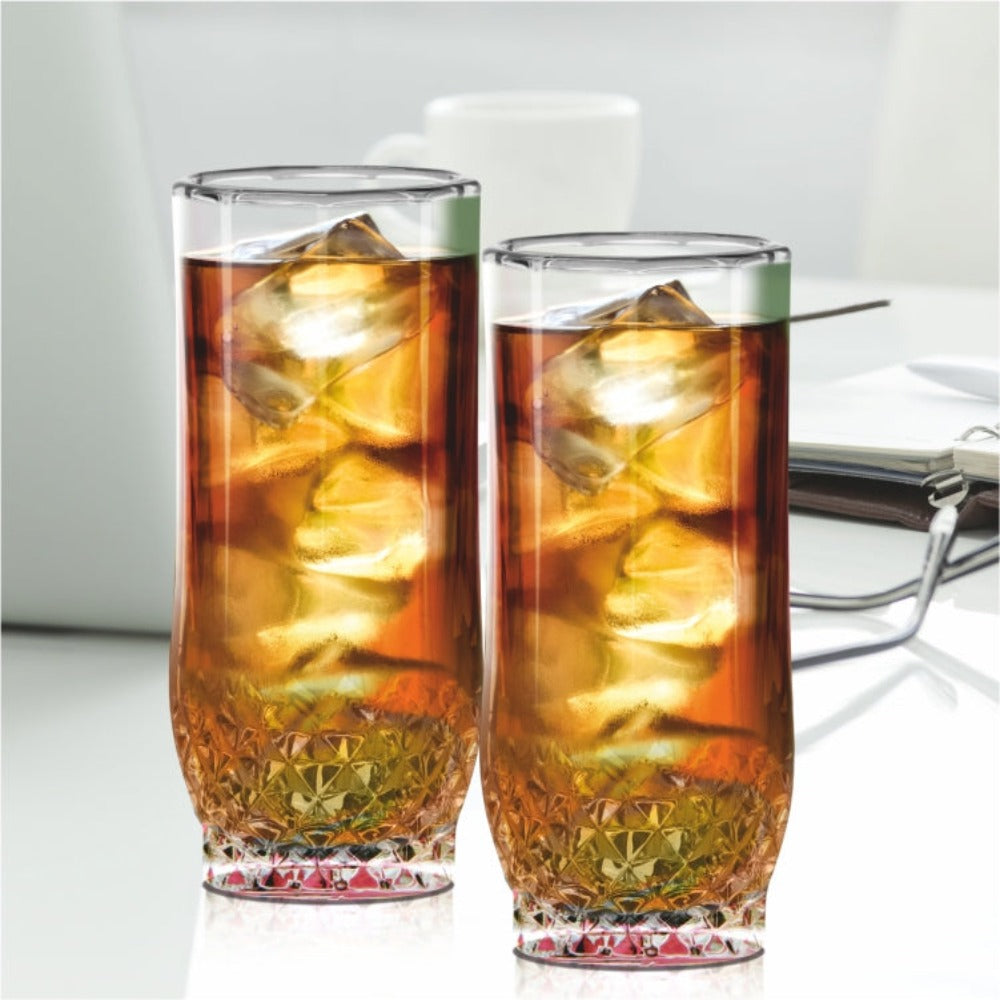 Treo Crystal Cool 250 ML Tumbler | Transparent | Set of 6 Pcs