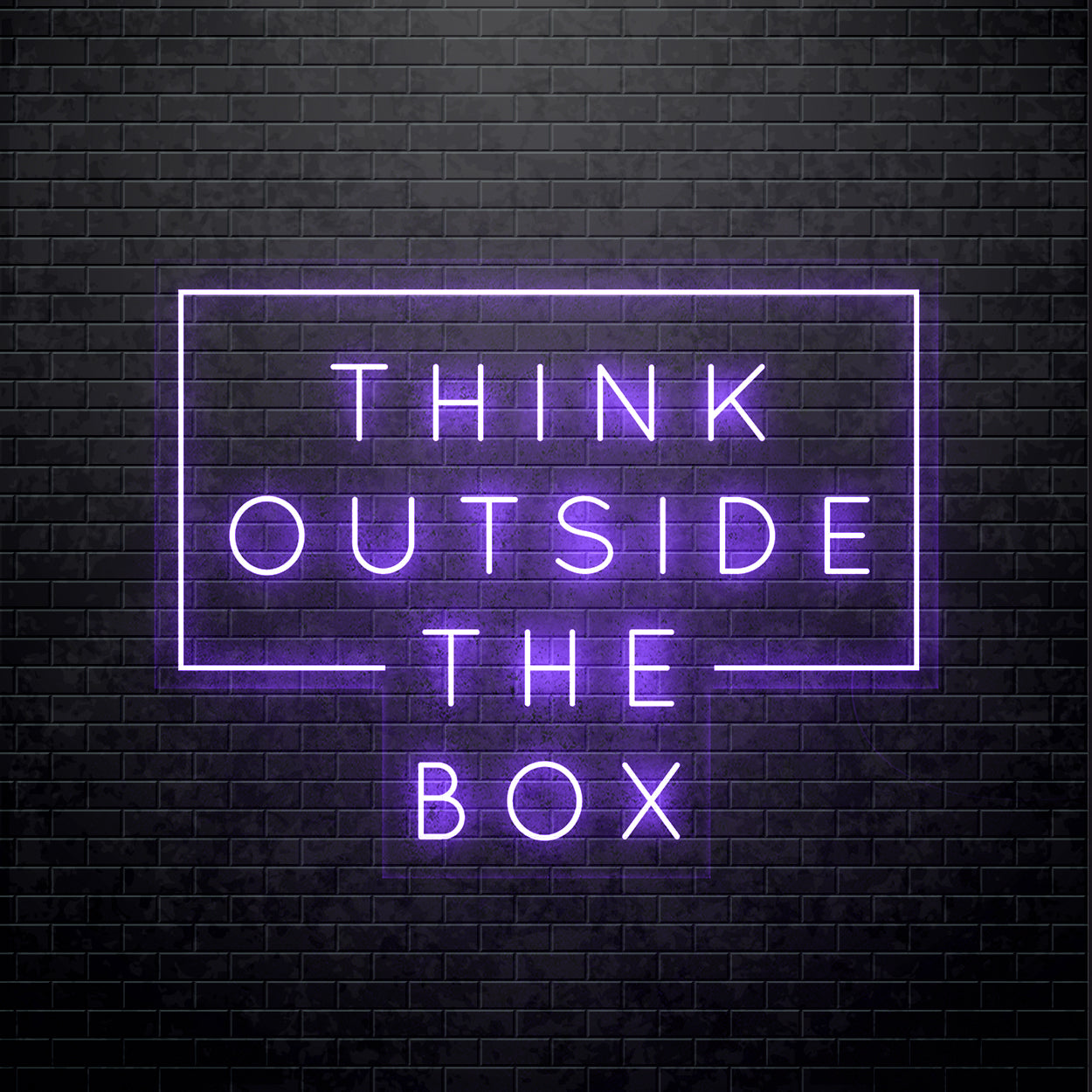 LED Neon sign - Think Outside the box