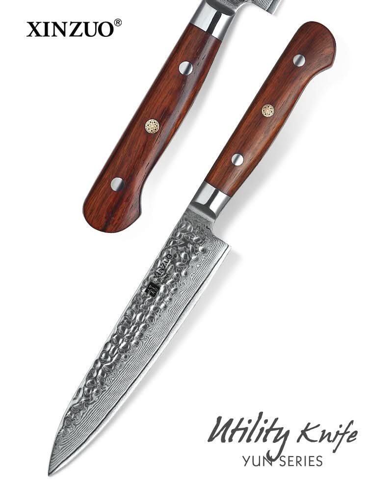 XINZUO YUN DAMASCUS SERIES 6'' inch Utility Knife