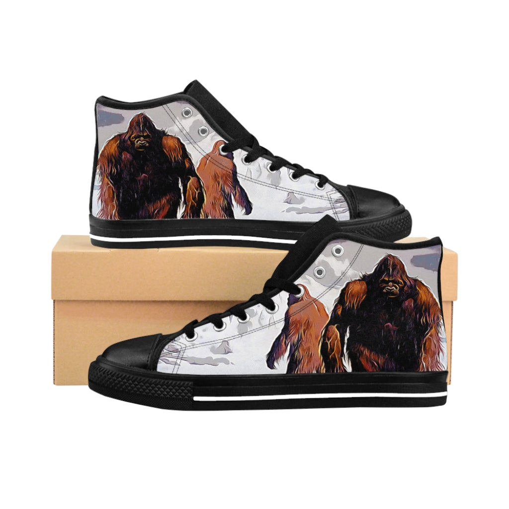 Men's High-top Sneakers Sashquatch Mountain