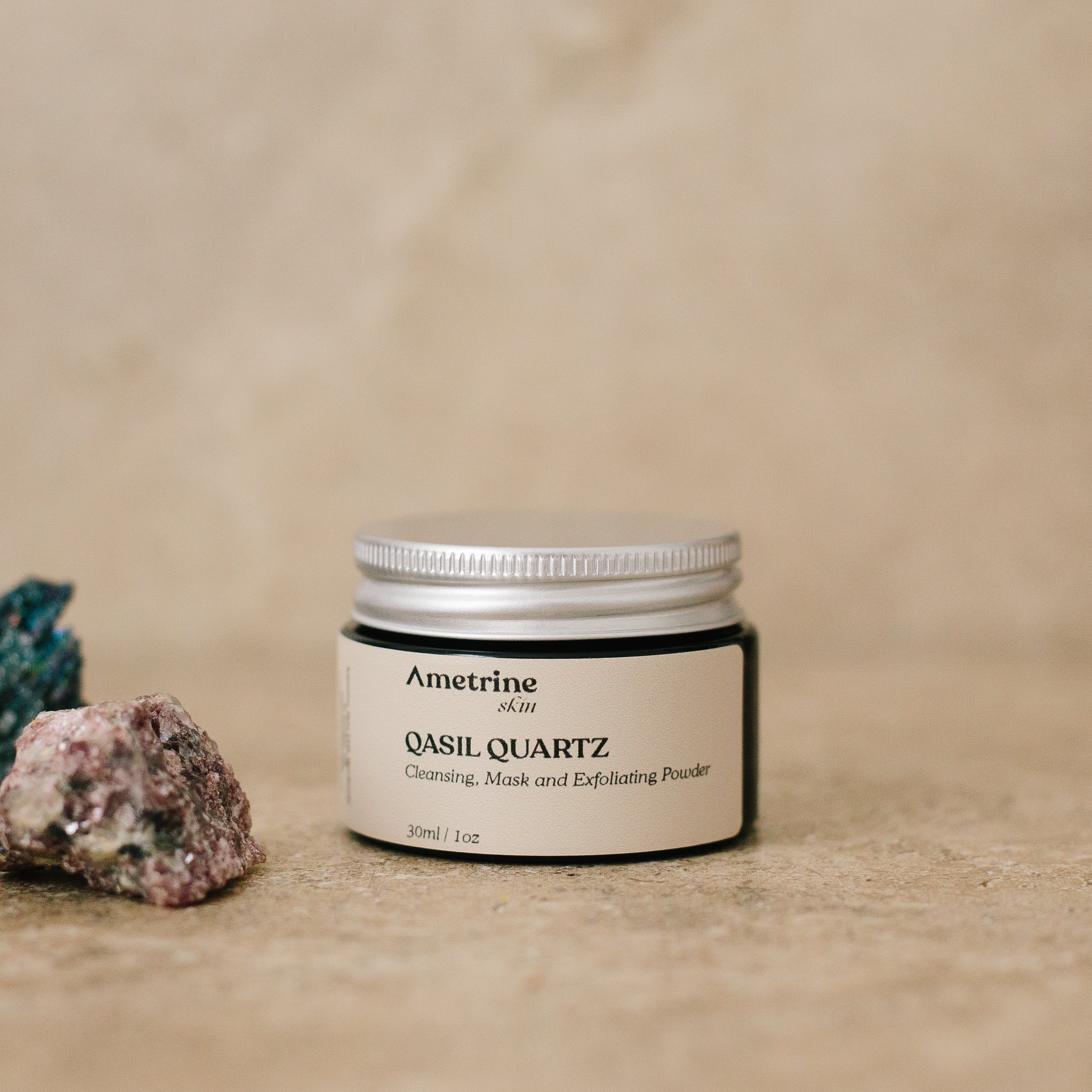 Qasil Quartz - Cleansing, Face Mask and Exfoliating Powder