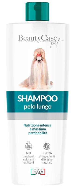 Beautycase pet shampoo pelo lungo flacone