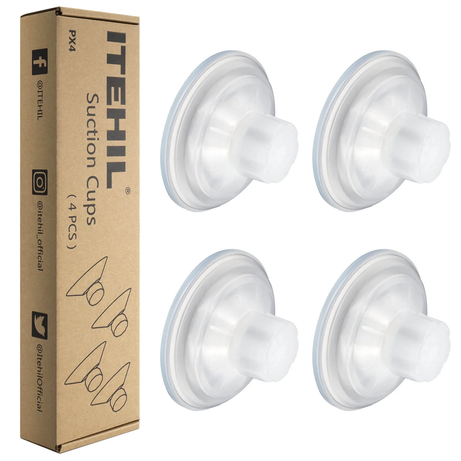 ITEHIL Suction Cups for Solar Panel(4pcs per package)