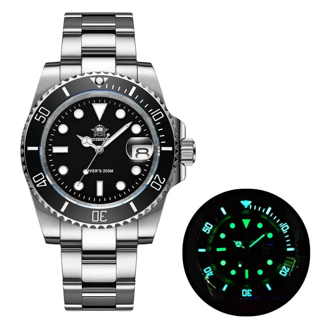 ★Flash Sale★ADDIESDIVE Sub Quartz Watch Diver's 200M （H3QZ）