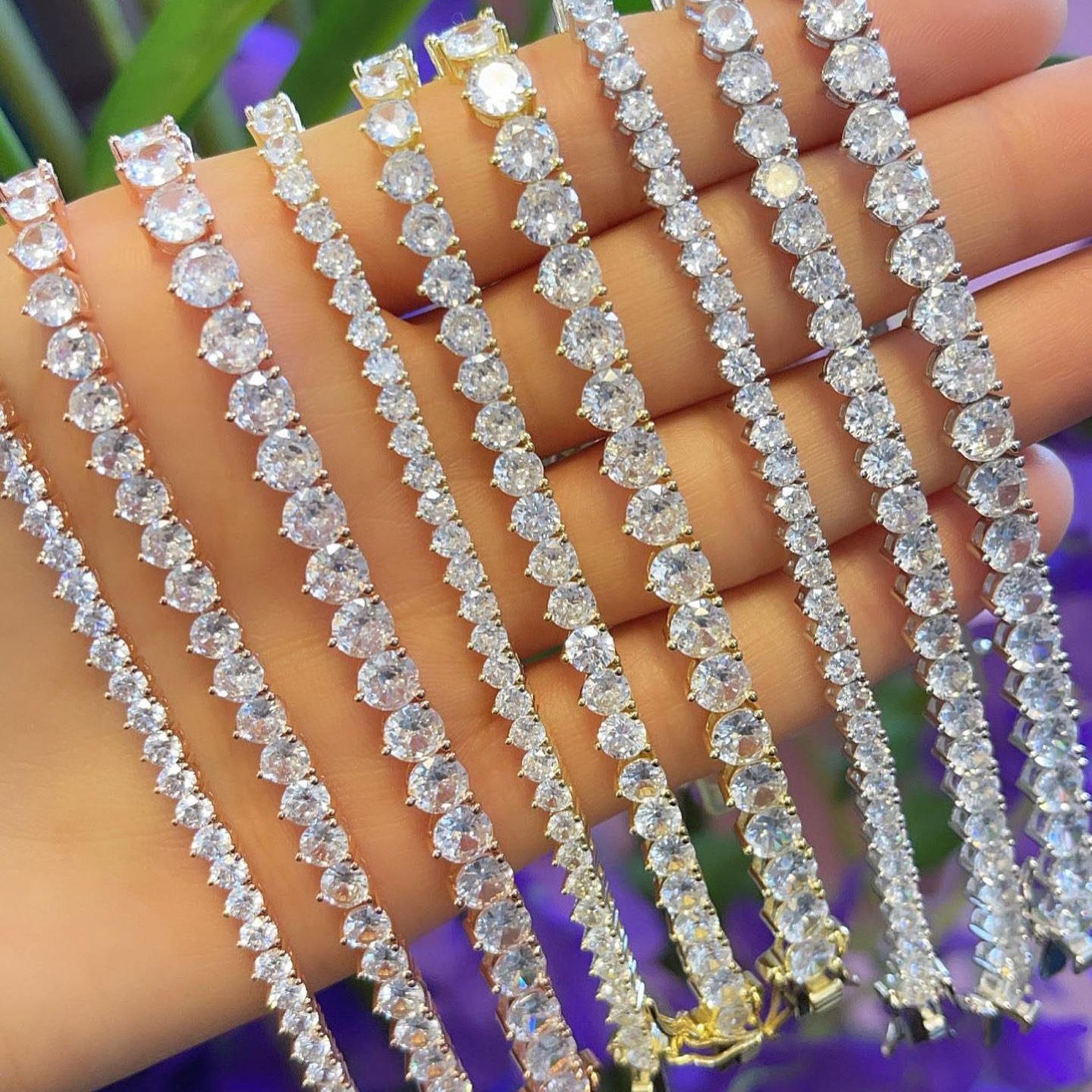 3 Prong Tennis Bracelet (4mm)