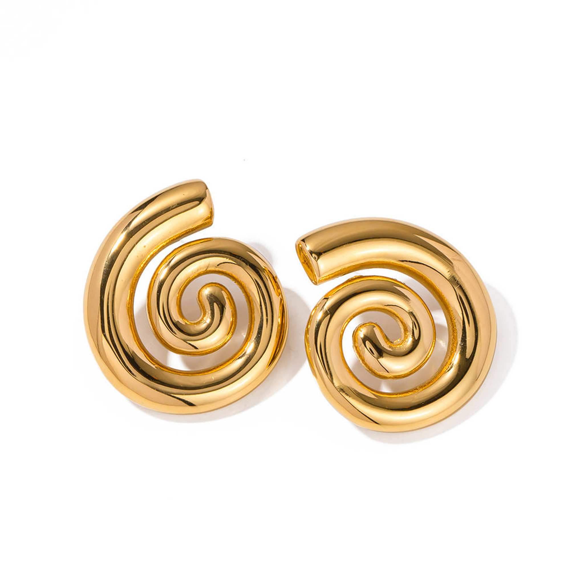 Golden Swirl Earrings