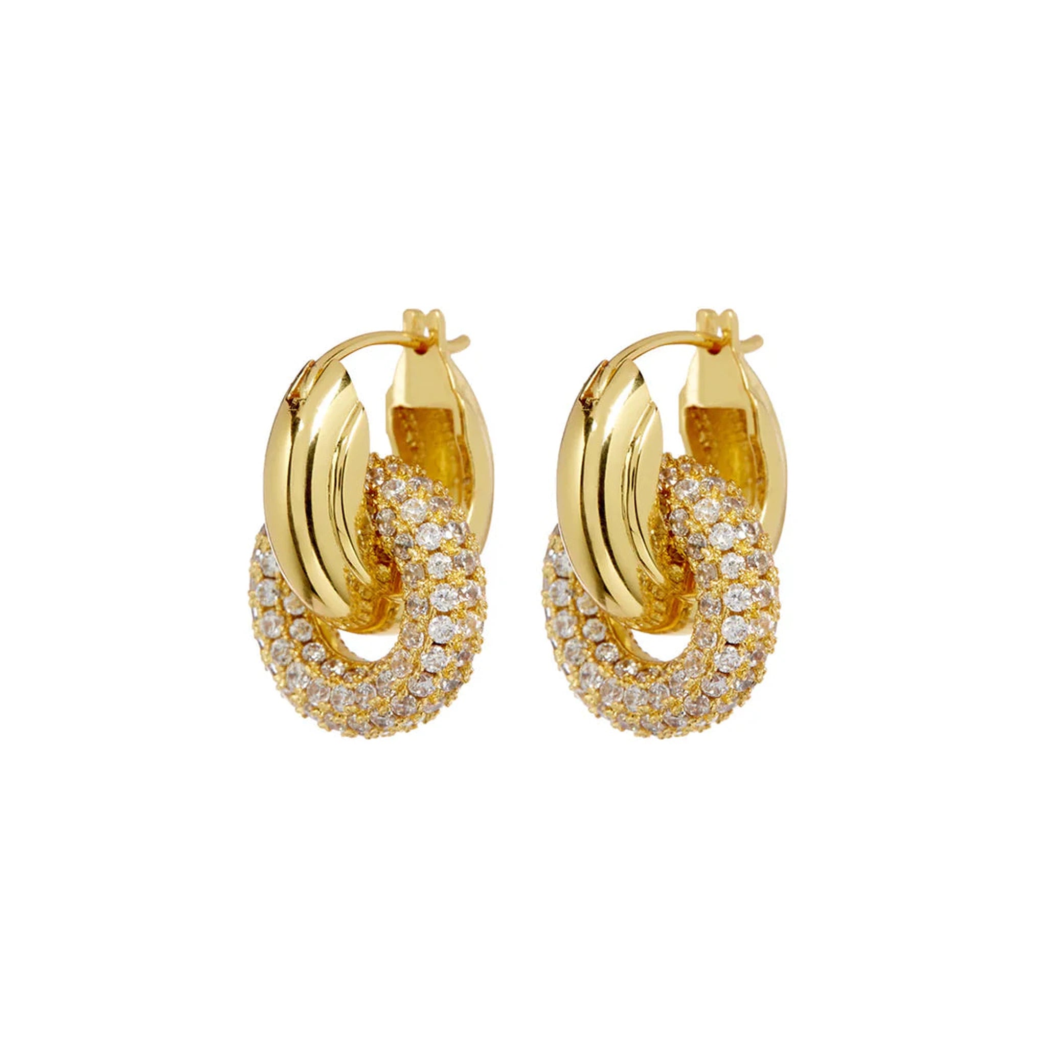 Loop Pave Earrings