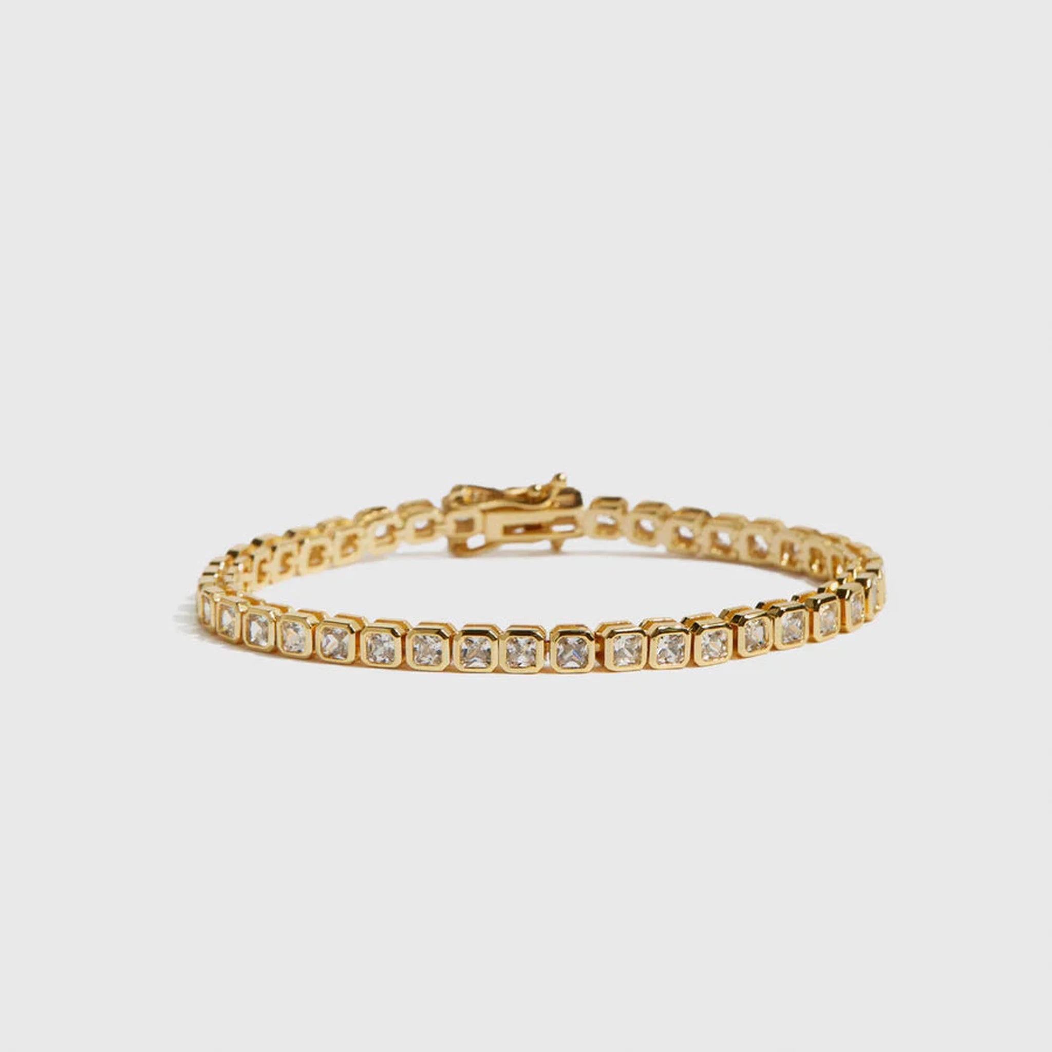 Square Bezel Tennis Bracelet