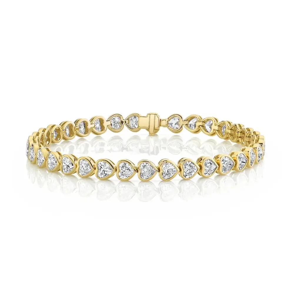 I Heart You Tennis Bracelet (Gold)