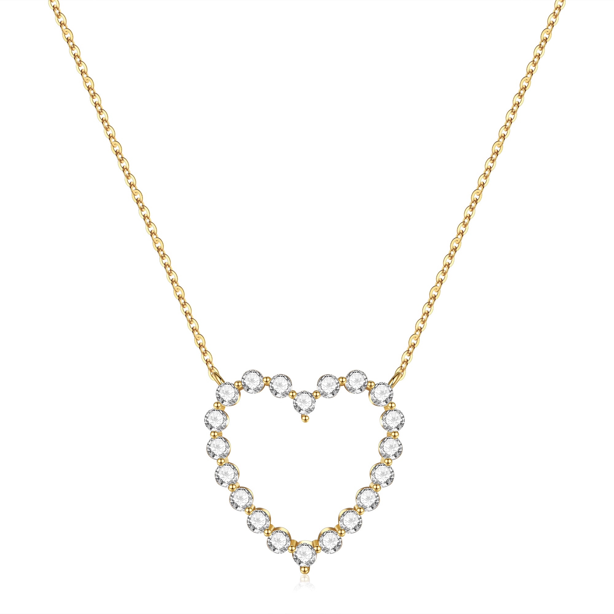 Pave Heart Necklace