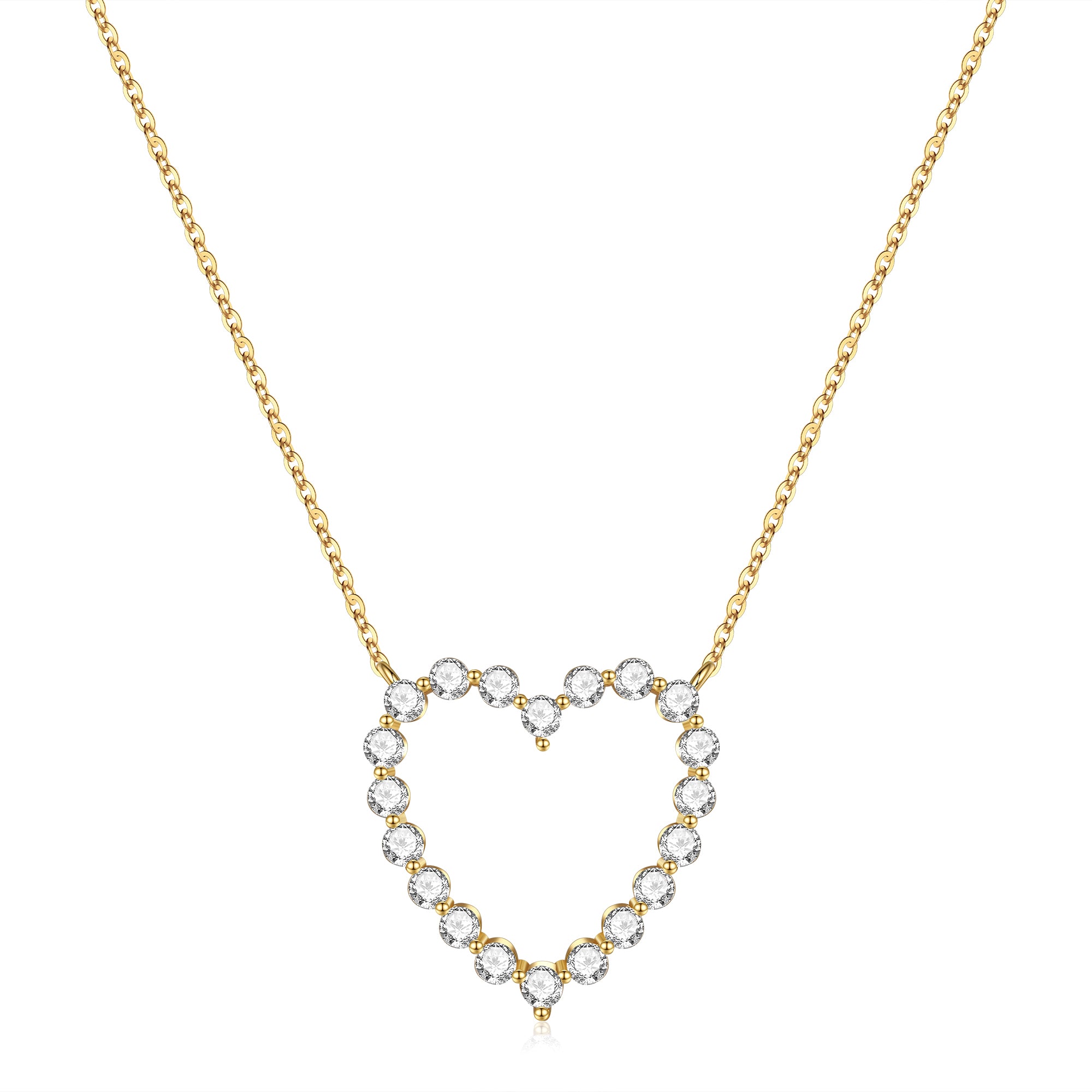 Pave Heart Necklace