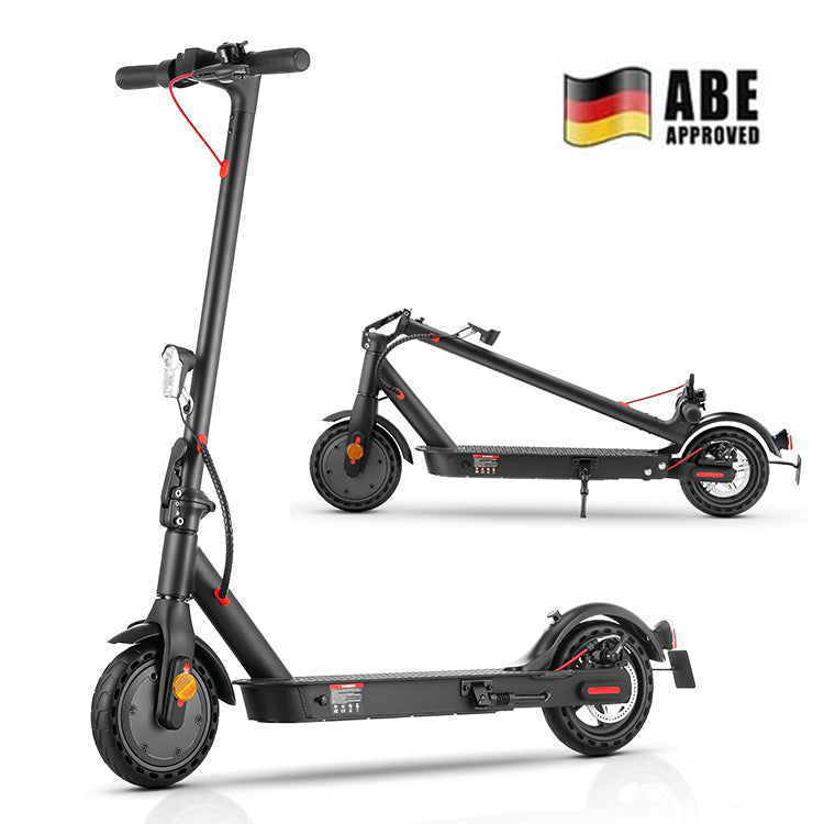 E9 E-Scooter mit Straßenzulassung, 8.5 Zoll 350 W 7.5 Ah Faltbarer E Scooter  Leistungsstarker Wabenreifen