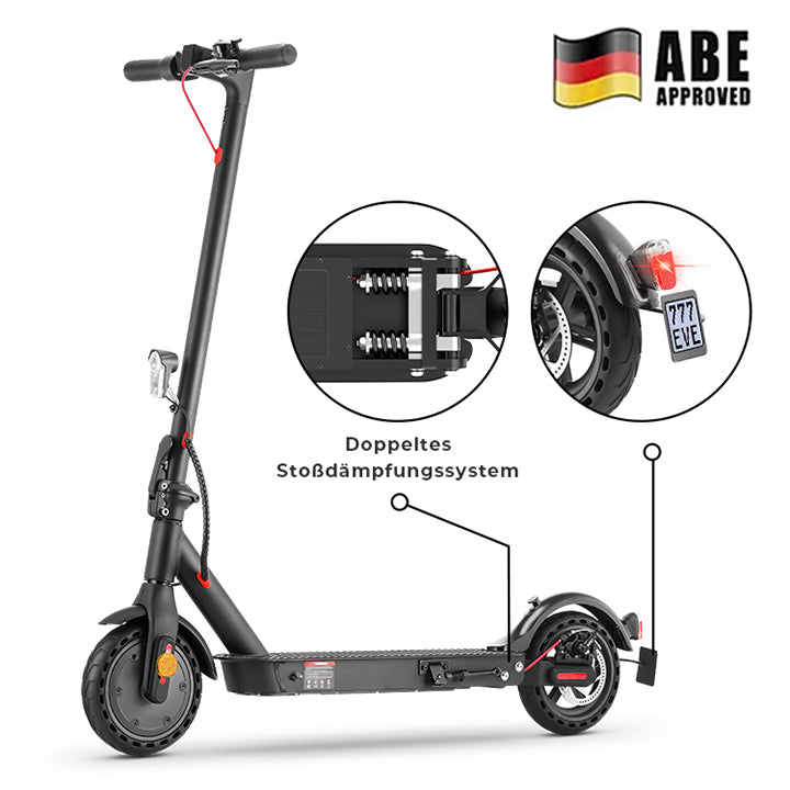 E-Scooter Mit Straßenzulassung Doppelfederung (ABE,eKFV)