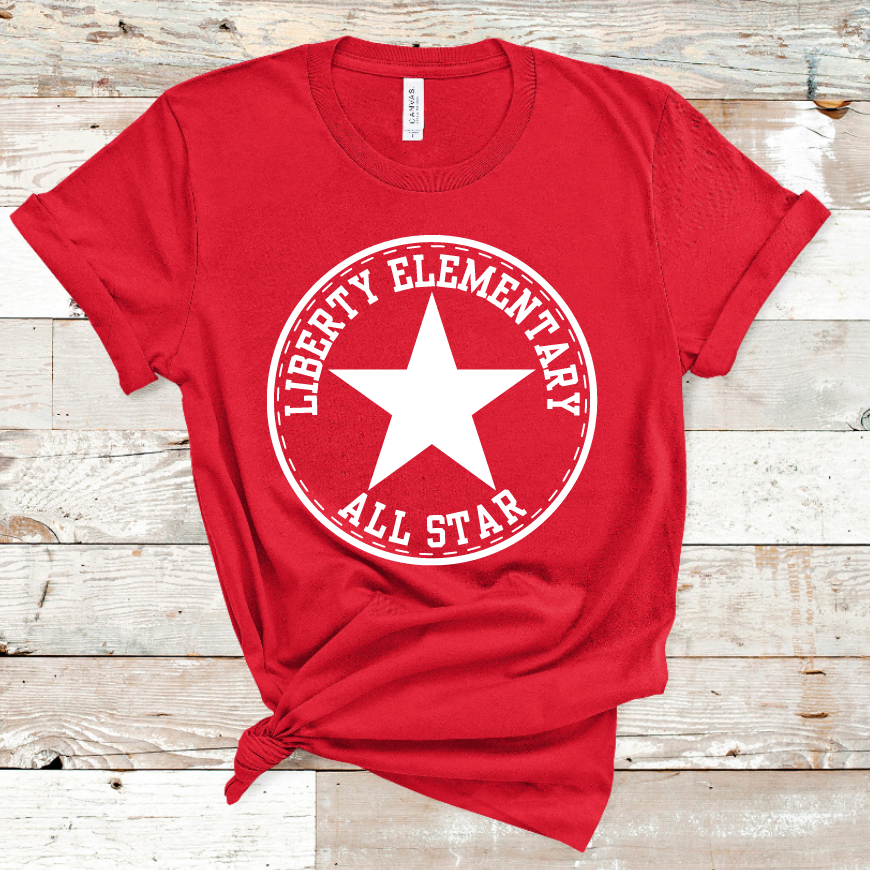 Liberty Elementary Grade Level Tee