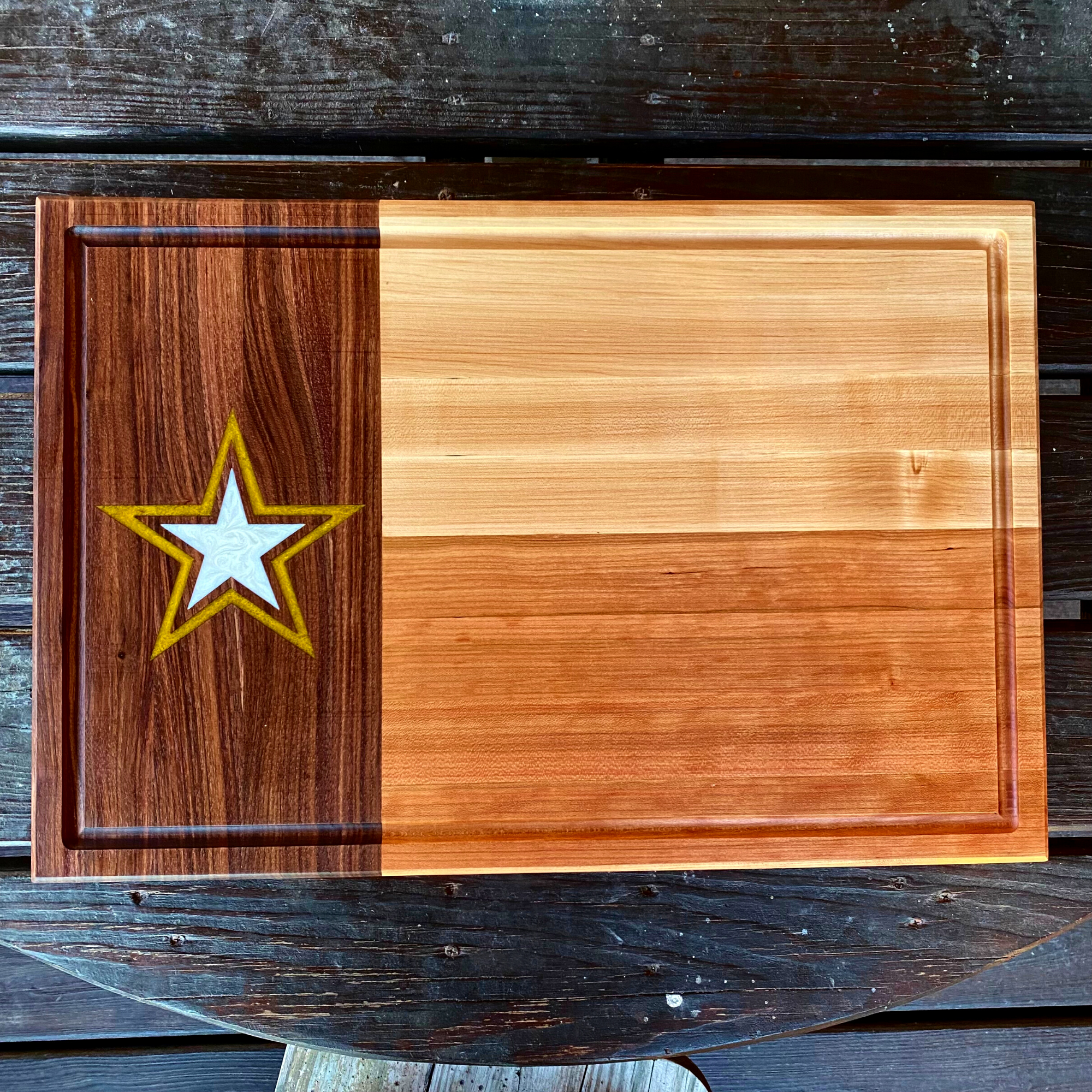 Texas Flag Block with Army Star